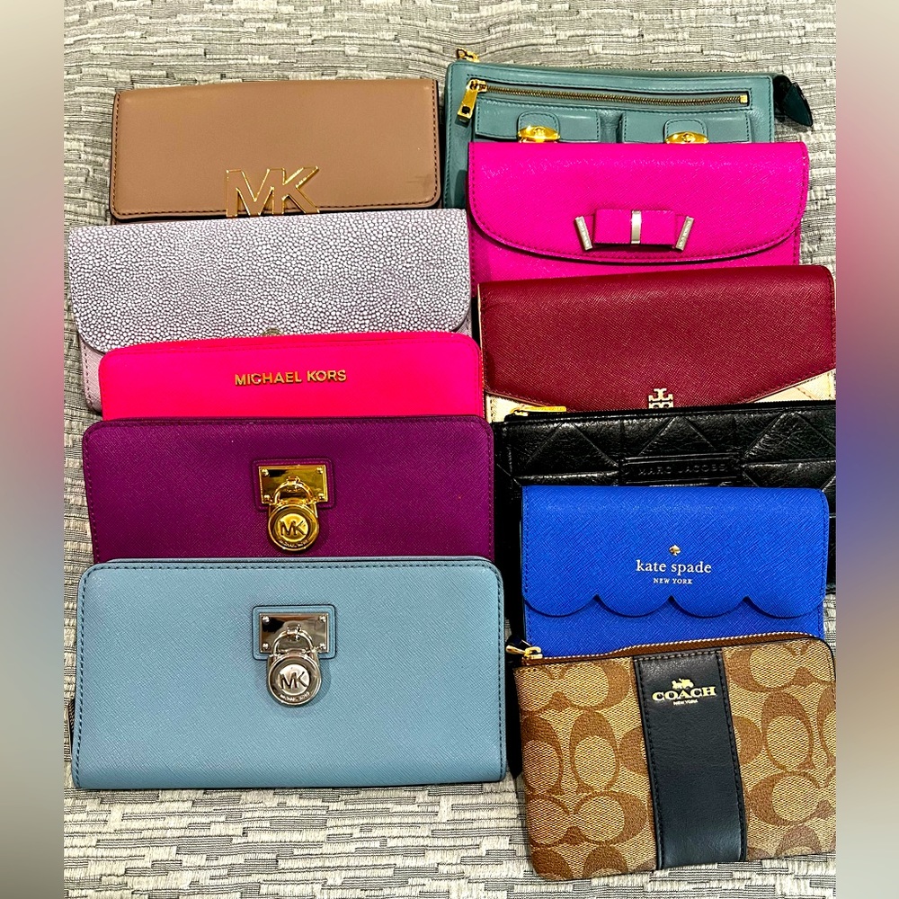 MICHAEL KORS, MARC JACOBS, KATE SPADE & COACH  WALLETS FOR SALE
